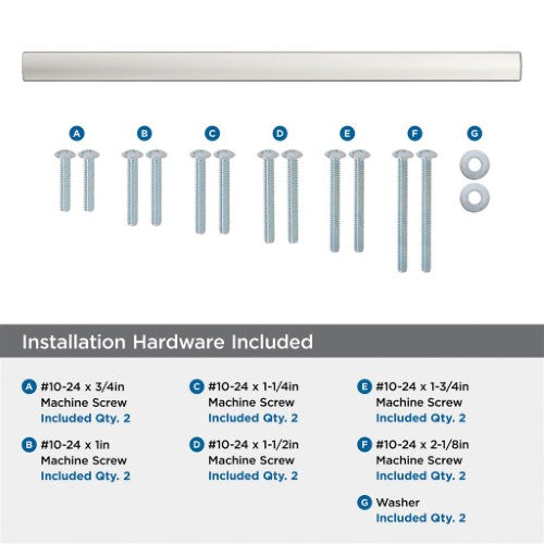 Merced Zinc Polished Nickel Appliance Pull 5