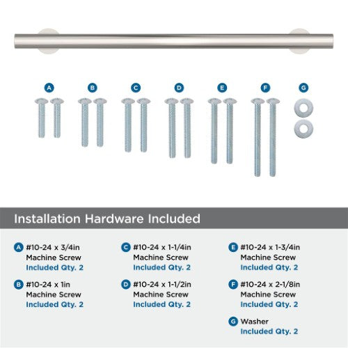 Radius Stainless Steel Polished Nickel Appliance Pull 7