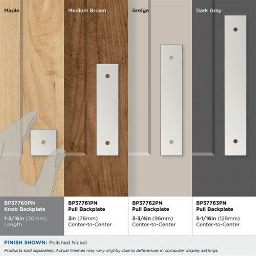 Ladera Zinc Polished Chrome Cabinet Backplate 6