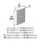 Ladera Zinc Polished Chrome Cabinet Backplate 2