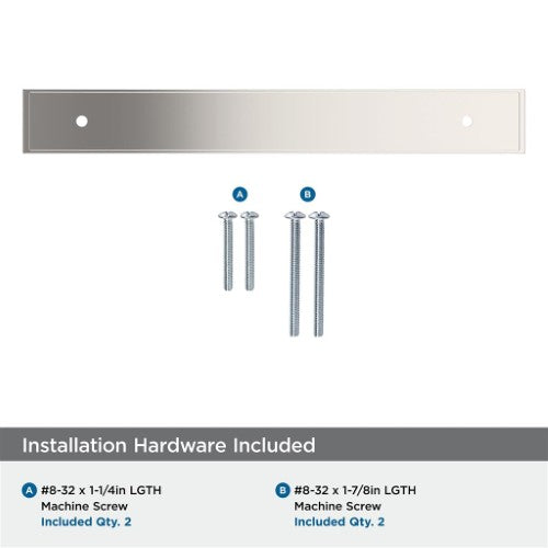 Maymont Zinc Polished Nickel Cabinet Backplate 23