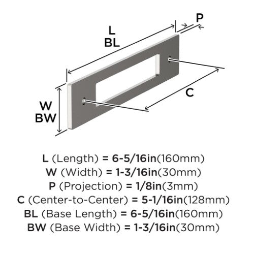 Medora Zinc Polished Nickel Cabinet Backplate 16
