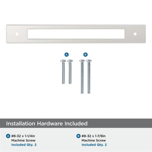 Medora Zinc Polished Nickel Cabinet Backplate 28
