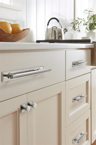 Thoreau Zinc Polished Nickel Cabinet Backplate 4