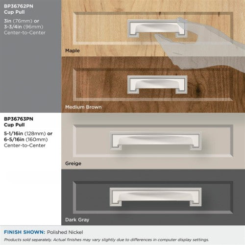 Appoint Zinc Polished Nickel Cabinet Pull 14