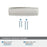 Kane Zinc Polished Nickel Cabinet Pull 3