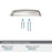 Stature Zinc Polished Nickel Cabinet Pull 3