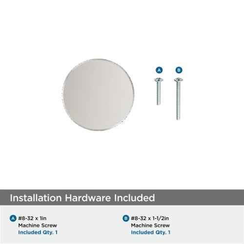 Balata Zinc Polished Nickel Cabinet Knob 8