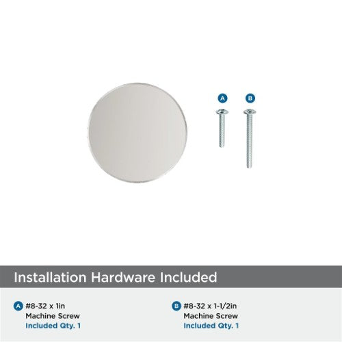 Balata Zinc Polished Nickel Cabinet Knob 7