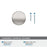 Bronx Zinc Polished Nickel Cabinet Knob 3