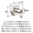 Caliber Zinc Polished Nickel Cabinet Knob 2