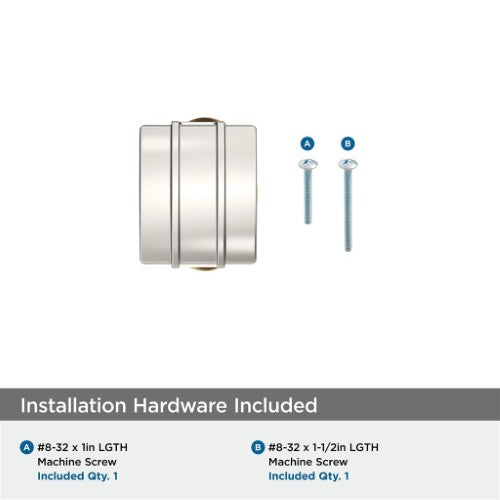 Davenport Zinc Polished Nickel Cabinet Knob 5