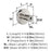 Destine Zinc Polished Nickel Cabinet Knob 2