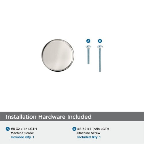 Factor Zinc Polished Nickel Cabinet Knob 3