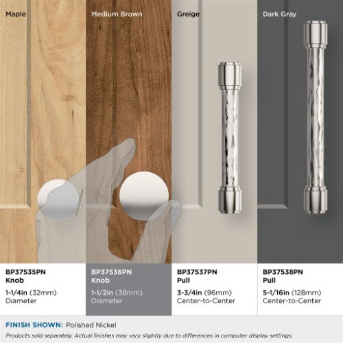 Fairfax Zinc Polished Nickel Cabinet Knob 10