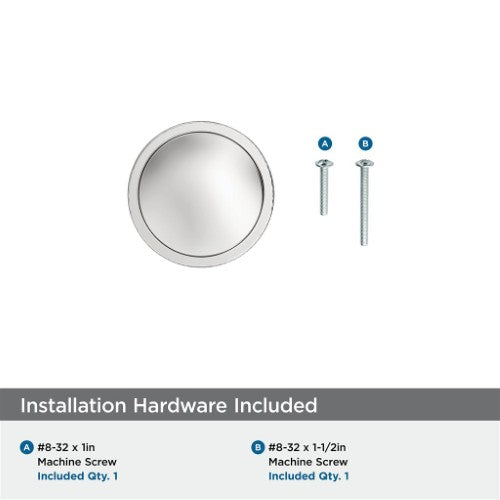 Faraday Zinc Polished Nickel Cabinet Knob 5