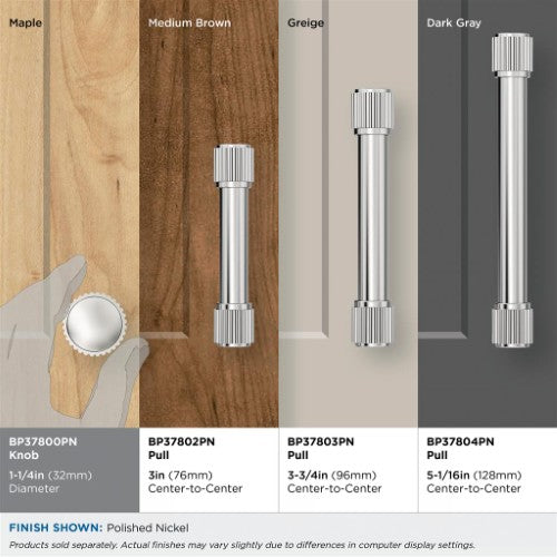 Farewind Zinc Polished Nickel Cabinet Knob 10