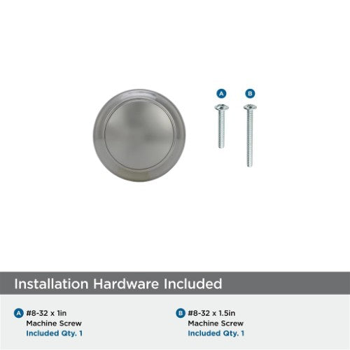 Highland Ridge Zinc Polished Nickel Cabinet Knob 5