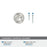 Kane Zinc Polished Nickel Cabinet Knob 5