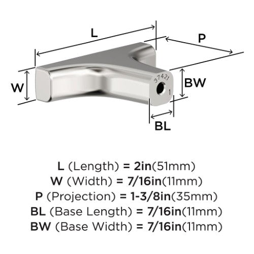 Merced Zinc Polished Nickel Cabinet Knob 4