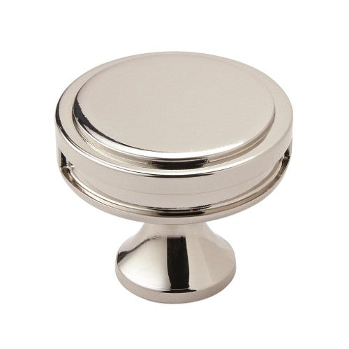 Oberon Zinc Polished Nickel Cabinet Knob 1