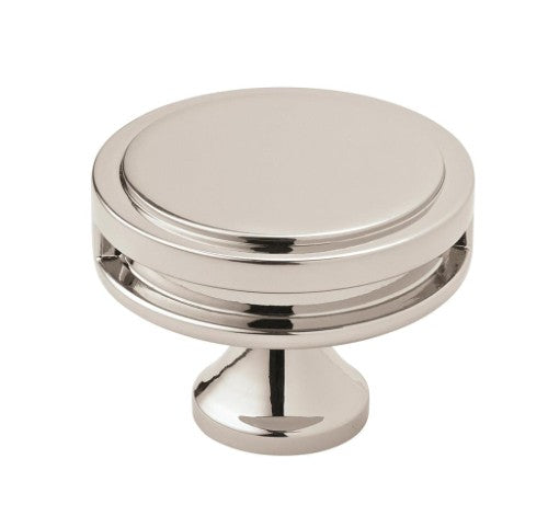 Oberon Zinc Polished Nickel Cabinet Knob 2