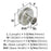 Oberon Zinc Polished Nickel Cabinet Knob 4