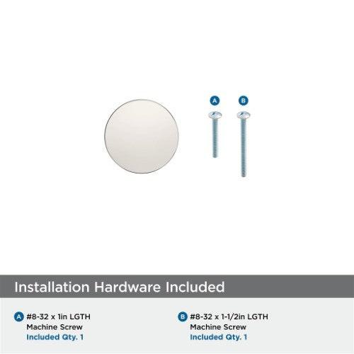 Radius Stainless Steel Polished Nickel Cabinet Knob 3