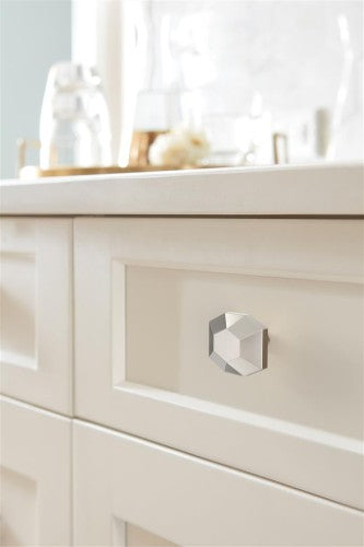 St. Vincent Zinc Polished Nickel Cabinet Knob 4