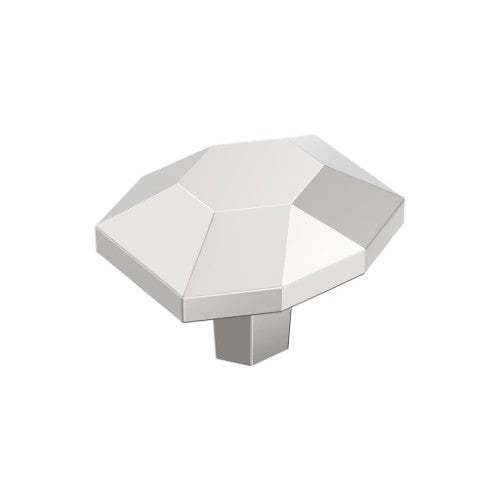 St. Vincent Zinc Polished Nickel Cabinet Knob 1