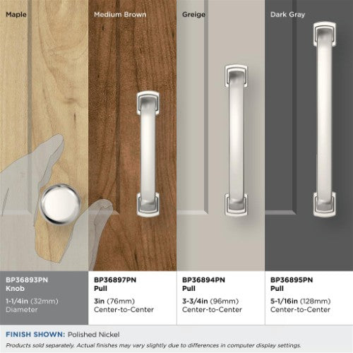 Surpass Zinc Polished Nickel Cabinet Knob 5
