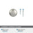 Westerly Zinc Polished Nickel Cabinet Knob 5