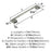 Riva Zinc Polished Nickel Cabinet Pull 12