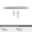 Balata Zinc Polished Nickel Cabinet Pull 21