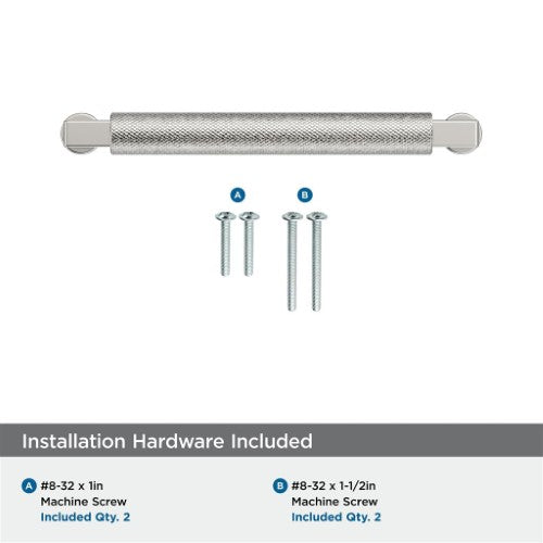Balata Zinc Polished Nickel Cabinet Pull 21