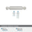 Ballard Zinc Polished Nickel Cabinet Pull 19