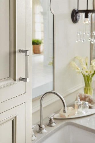 Ballard Zinc Polished Nickel Cabinet Pull 26