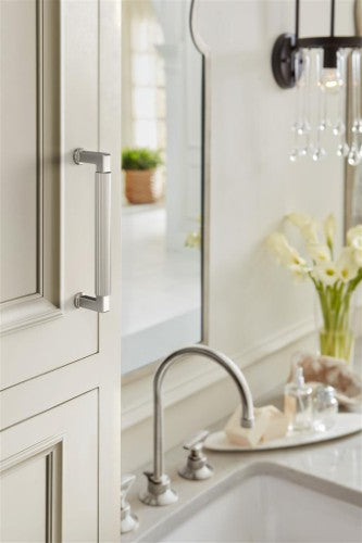 Ballard Zinc Polished Nickel Cabinet Pull 27