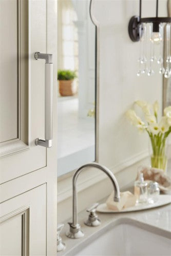 Ballard Zinc Polished Nickel Cabinet Pull 28