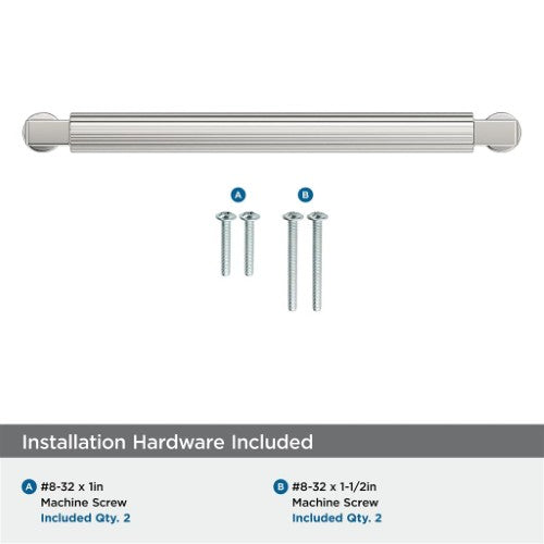 Ballard Zinc Polished Nickel Cabinet Pull 22