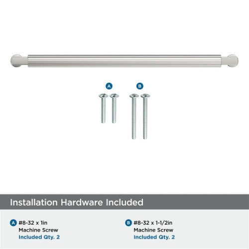 Ballard Zinc Polished Nickel Cabinet Pull 17