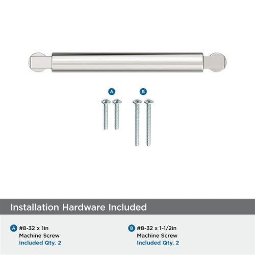 Balon Zinc Polished Nickel Cabinet Pull 21