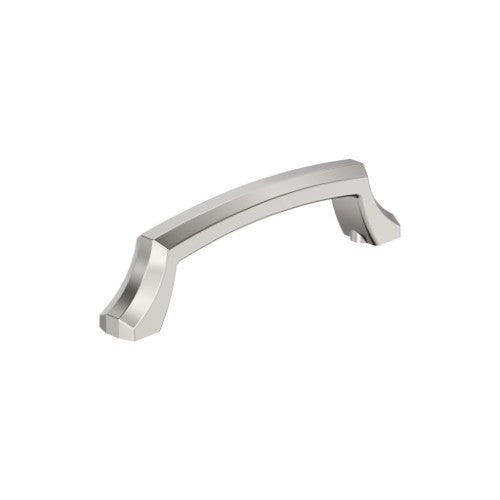 Bellamy Zinc Polished Nickel Cabinet Pull 2