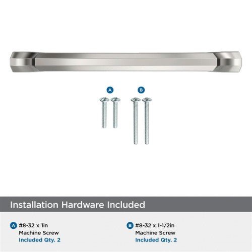 Bellamy Zinc Polished Nickel Cabinet Pull 23