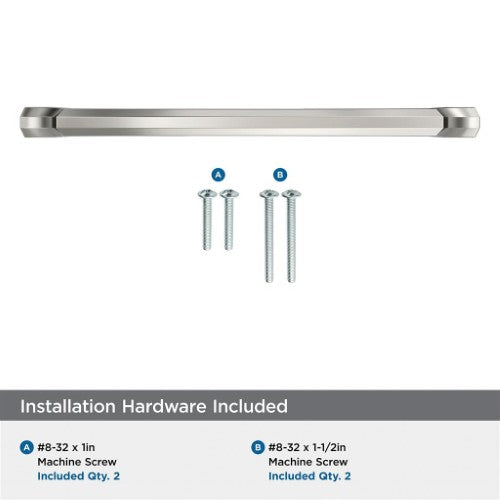 Bellamy Zinc Polished Nickel Cabinet Pull 19