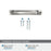 Bellamy Zinc Polished Nickel Cabinet Pull 17