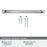 Bellamy Zinc Polished Nickel Cabinet Pull 24