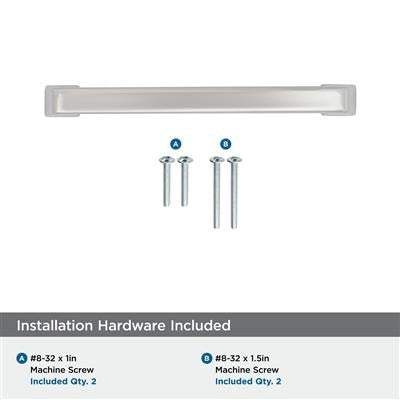 Blackrock Zinc Polished Nickel Cabinet Pull 15