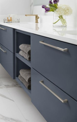 Blackrock Zinc Polished Nickel Cabinet Pull 25