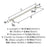Bronx Zinc & Stainless Steel Polished Nickel Cabinet Pull 8